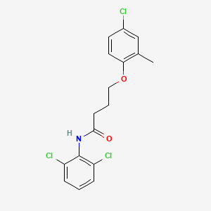 molecular formula C17H16Cl3NO2 B4716283 4-(4-chloro-2-methylphenoxy)-N-(2,6-dichlorophenyl)butanamide 