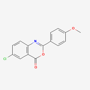 molecular formula C15H10ClNO3 B4716346 6-chloro-2-(4-methoxyphenyl)-4H-3,1-benzoxazin-4-one 