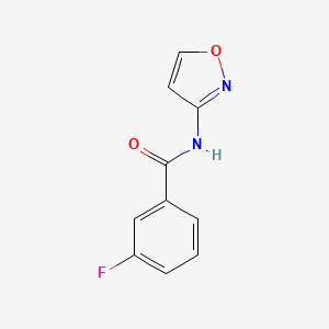 molecular formula C10H7FN2O2 B4716378 3-fluoro-N-3-isoxazolylbenzamide 