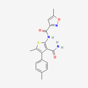 N-[3-(aminocarbonyl)-5-methyl-4-(4-methylphenyl)-2-thienyl]-5-methyl-3-isoxazolecarboxamide