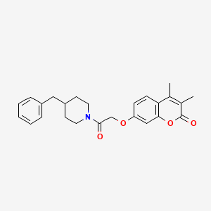 7-[2-(4-benzyl-1-piperidinyl)-2-oxoethoxy]-3,4-dimethyl-2H-chromen-2-one