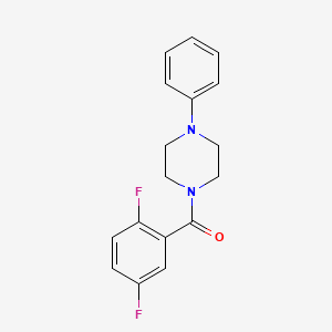 molecular formula C17H16F2N2O B4716419 1-(2,5-difluorobenzoyl)-4-phenylpiperazine 