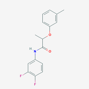 N-(3,4-difluorophenyl)-2-(3-methylphenoxy)propanamide