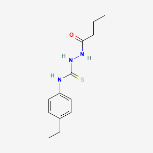 molecular formula C13H19N3OS B4716478 2-butyryl-N-(4-ethylphenyl)hydrazinecarbothioamide 