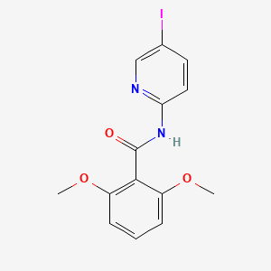 molecular formula C14H13IN2O3 B4716484 N-(5-iodo-2-pyridinyl)-2,6-dimethoxybenzamide 