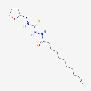 molecular formula C17H31N3O2S B4716513 N-(tetrahydro-2-furanylmethyl)-2-(10-undecenoyl)hydrazinecarbothioamide 