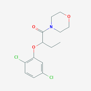molecular formula C14H17Cl2NO3 B4716581 4-[2-(2,5-dichlorophenoxy)butanoyl]morpholine 