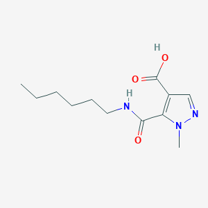 5-[(hexylamino)carbonyl]-1-methyl-1H-pyrazole-4-carboxylic acid