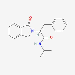 molecular formula C20H22N2O2 B4716733 N-isopropyl-2-(1-oxo-1,3-dihydro-2H-isoindol-2-yl)-3-phenylpropanamide 