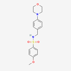 4-methoxy-N-[4-(4-morpholinyl)benzyl]benzenesulfonamide