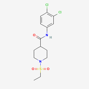 N-(3,4-dichlorophenyl)-1-(ethylsulfonyl)-4-piperidinecarboxamide