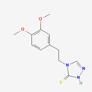 molecular formula C12H15N3O2S B4716755 4-[2-(3,4-dimethoxyphenyl)ethyl]-4H-1,2,4-triazole-3-thiol 