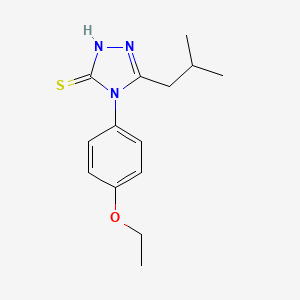 4-(4-ethoxyphenyl)-5-isobutyl-4H-1,2,4-triazole-3-thiol