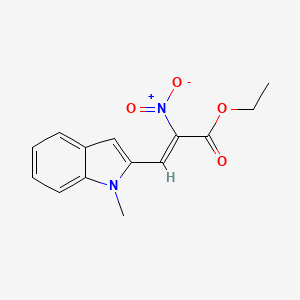 ethyl 3-(1-methyl-1H-indol-2-yl)-2-nitroacrylate