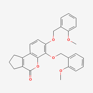 6,7-bis[(2-methoxybenzyl)oxy]-2,3-dihydrocyclopenta[c]chromen-4(1H)-one