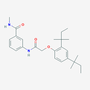 molecular formula C26H36N2O3 B4716905 3-({[2,4-bis(1,1-dimethylpropyl)phenoxy]acetyl}amino)-N-methylbenzamide 