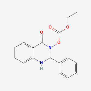 molecular formula C17H16N2O4 B4716940 3-[(ethoxycarbonyl)oxy]-2-phenyl-2,3-dihydro-4(1H)-quinazolinone 