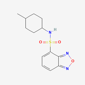 molecular formula C13H17N3O3S B4717006 N-(4-methylcyclohexyl)-2,1,3-benzoxadiazole-4-sulfonamide 