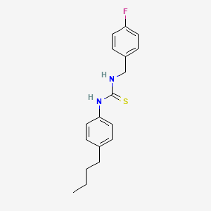 molecular formula C18H21FN2S B4717056 N-(4-butylphenyl)-N'-(4-fluorobenzyl)thiourea 