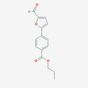 molecular formula C15H14O4 B471707 Propyl 4-(5-formylfuran-2-yl)benzoate CAS No. 425632-42-4