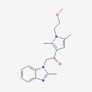 1-[1-(2-methoxyethyl)-2,5-dimethyl-1H-pyrrol-3-yl]-2-(2-methyl-1H-benzimidazol-1-yl)ethanone