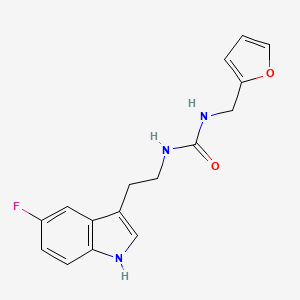 molecular formula C16H16FN3O2 B4717121 N-[2-(5-fluoro-1H-indol-3-yl)ethyl]-N'-(2-furylmethyl)urea 
