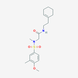 N~1~-[2-(1-cyclohexen-1-yl)ethyl]-N~2~-[(4-methoxy-3-methylphenyl)sulfonyl]-N~2~-methylglycinamide