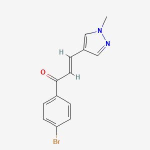 1-(4-bromophenyl)-3-(1-methyl-1H-pyrazol-4-yl)-2-propen-1-one