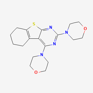 molecular formula C18H24N4O2S B4717152 2,4-di-4-morpholinyl-5,6,7,8-tetrahydro[1]benzothieno[2,3-d]pyrimidine 
