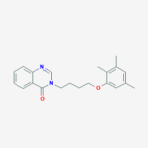 molecular formula C21H24N2O2 B4717198 3-[4-(2,3,5-trimethylphenoxy)butyl]-4(3H)-quinazolinone 