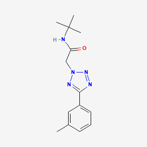 molecular formula C14H19N5O B4717222 N-(tert-butyl)-2-[5-(3-methylphenyl)-2H-tetrazol-2-yl]acetamide 