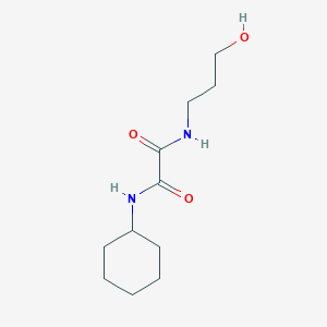 molecular formula C11H20N2O3 B4717255 N-cyclohexyl-N'-(3-hydroxypropyl)ethanediamide 