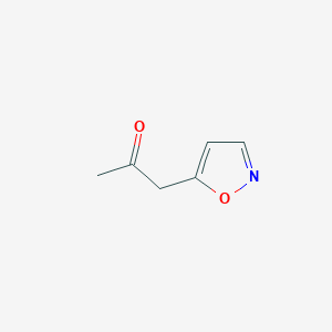 molecular formula C6H7NO2 B047173 2-丙酮，1-(5-异恶唑基)-(9CI) CAS No. 115706-48-4