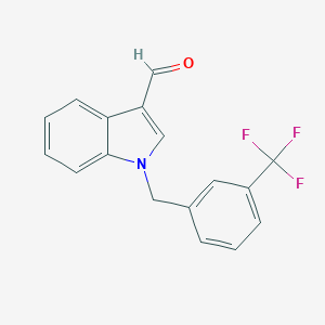 molecular formula C17H12F3NO B471730 1-[3-(trifluoromethyl)benzyl]-1H-indole-3-carbaldehyde CAS No. 192997-22-1