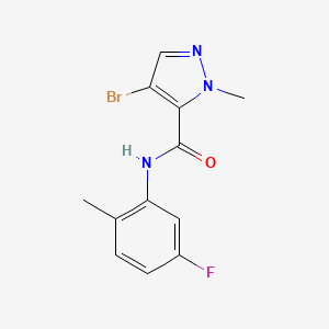 4-bromo-N-(5-fluoro-2-methylphenyl)-1-methyl-1H-pyrazole-5-carboxamide