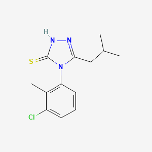 molecular formula C13H16ClN3S B4717370 4-(3-chloro-2-methylphenyl)-5-isobutyl-4H-1,2,4-triazole-3-thiol 