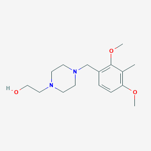 molecular formula C16H26N2O3 B4717414 2-[4-(2,4-dimethoxy-3-methylbenzyl)-1-piperazinyl]ethanol 