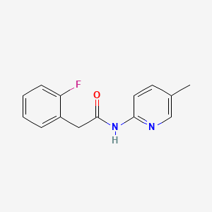 molecular formula C14H13FN2O B4717438 2-(2-fluorophenyl)-N-(5-methyl-2-pyridinyl)acetamide 