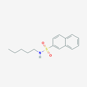molecular formula C15H19NO2S B4717463 N-pentyl-2-naphthalenesulfonamide 
