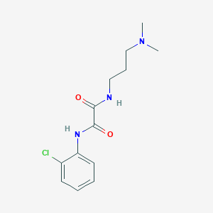 molecular formula C13H18ClN3O2 B4717532 N-(2-chlorophenyl)-N'-[3-(dimethylamino)propyl]ethanediamide 
