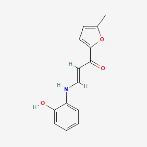 molecular formula C14H13NO3 B4717551 3-[(2-hydroxyphenyl)amino]-1-(5-methyl-2-furyl)-2-propen-1-one 