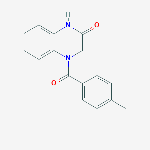 molecular formula C17H16N2O2 B4717570 4-(3,4-dimethylbenzoyl)-3,4-dihydro-2(1H)-quinoxalinone 