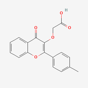 molecular formula C18H14O5 B4717582 {[2-(4-methylphenyl)-4-oxo-4H-chromen-3-yl]oxy}acetic acid 