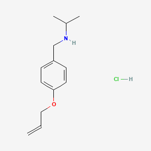 molecular formula C13H20ClNO B4717621 N-[4-(allyloxy)benzyl]propan-2-amine hydrochloride 