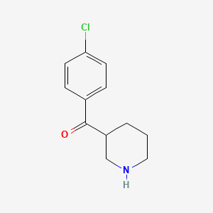 molecular formula C12H14ClNO B4717628 (4-chlorophenyl)(3-piperidinyl)methanone hydrochloride 