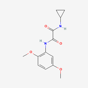 molecular formula C13H16N2O4 B4717636 N-cyclopropyl-N'-(2,5-dimethoxyphenyl)ethanediamide 