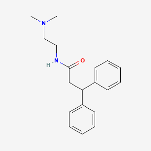 molecular formula C19H24N2O B4717651 N-[2-(dimethylamino)ethyl]-3,3-diphenylpropanamide 