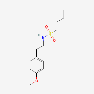 molecular formula C13H21NO3S B4717685 N-[2-(4-methoxyphenyl)ethyl]-1-butanesulfonamide 