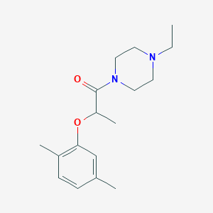 molecular formula C17H26N2O2 B4717694 1-[2-(2,5-dimethylphenoxy)propanoyl]-4-ethylpiperazine 