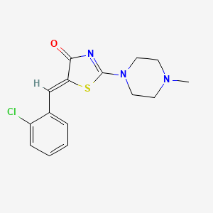 5-(2-chlorobenzylidene)-2-(4-methyl-1-piperazinyl)-1,3-thiazol-4(5H)-one